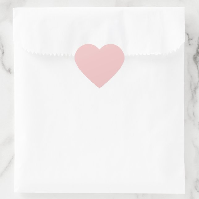 Breezy Pink Heart Sticker (Bag)
