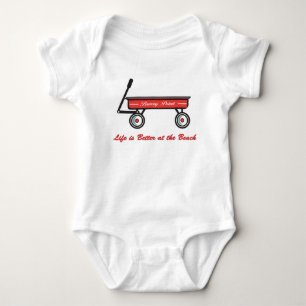 Breezy Point Little Red Wagon Baby Bodysuit