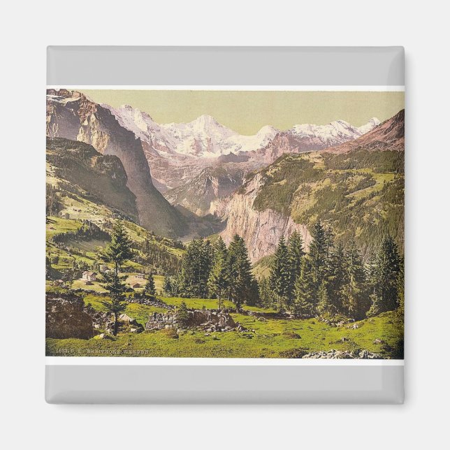 Breithorn from Wengen, Bernese Oberland, Switzerla Magnet (Front)