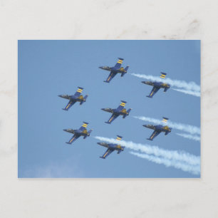Breitling air squadron on airshow postcard