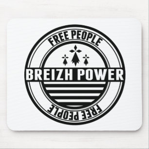 Breizh Briton Breton free people flag Mouse Pad