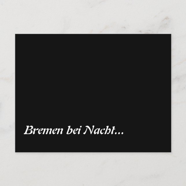 Bremen bei Nacht Postcard (Front)