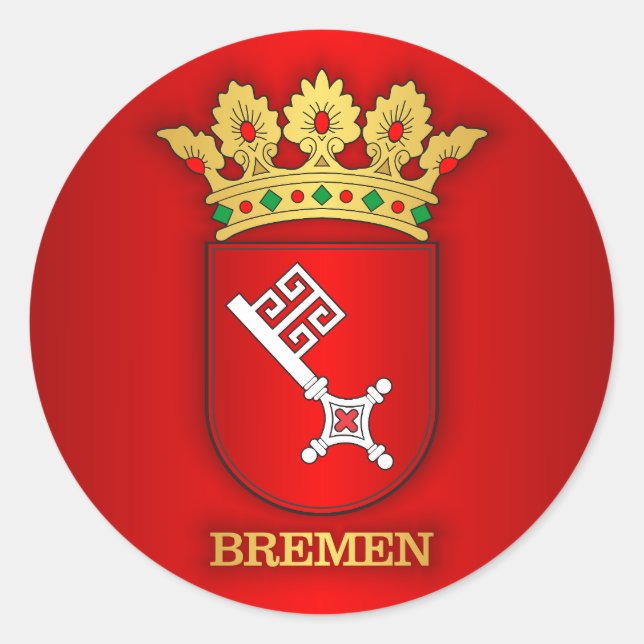 Bremen COA Classic Round Sticker (Front)