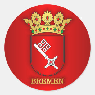 Bremen COA Classic Round Sticker