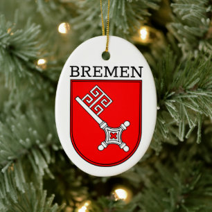 Bremen Coat of Arms Ceramic Ornament