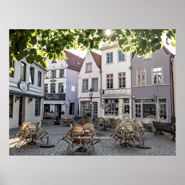 Bremen, Germany, historic centre,  Poster (Front)