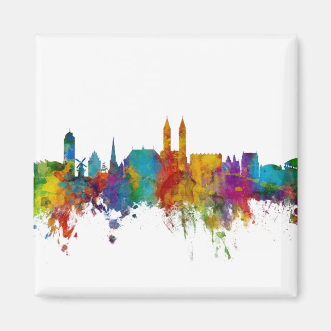 Bremen Germany Skyline Magnet (Front)