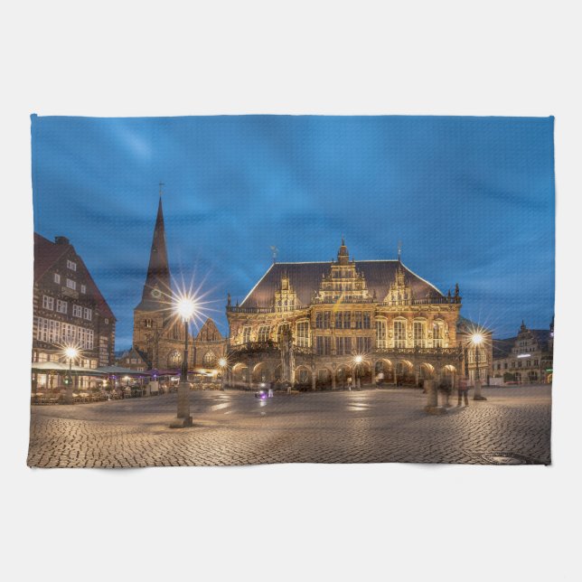 Bremen Germany Tea Towel (Horizontal)