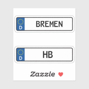 Bremen kennzeichen, German Car License Plate