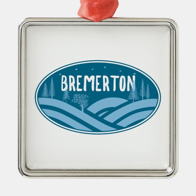 Bremerton Washington Outdoors Metal Ornament (Front)