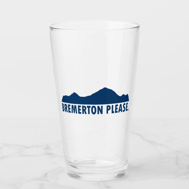 Bremerton Washington Please Glass (Front)