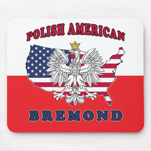 Bremond Texas Polish American Mouse Pad (Front)