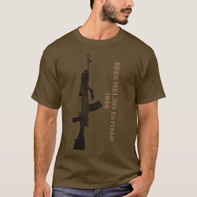 Bren Gun British Light Machine Gun T-Shirt (Front)