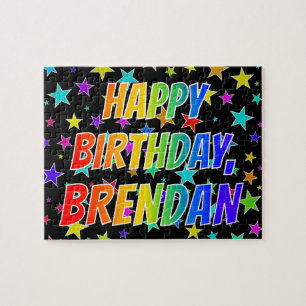 "BRENDAN" First Name, Fun "HAPPY BIRTHDAY" Jigsaw Puzzle