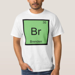 Brenden Name Chemistry Element Periodic Table T-Shirt
