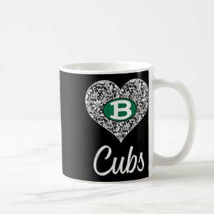 Brenham Cubs Logo Lace Heart Hs Coffee Mug