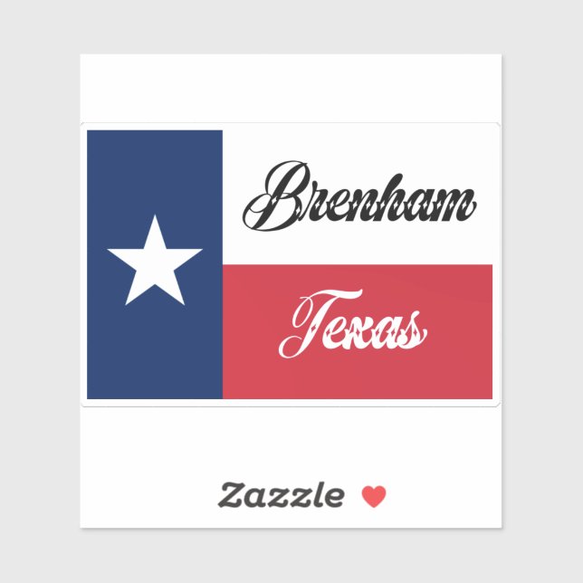Brenham TX Flag (Sheet)