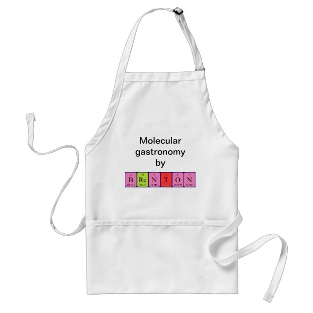 Brenton periodic table name apron (Front)