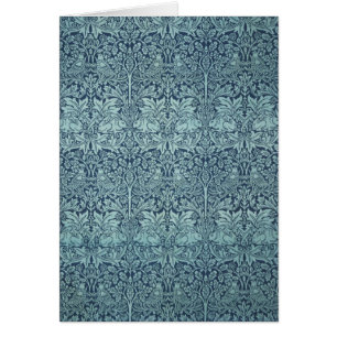 Brer Rabbit by William Morris Blue Textile Pattern