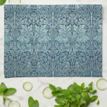 Brer Rabbit by William Morris Blue Textile Pattern