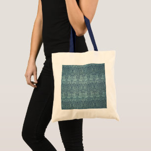 Brer Rabbit by William Morris Blue Textile Pattern Tote Bag