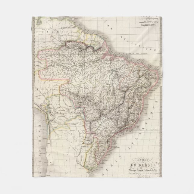 Bresil - Brazil Fleece Blanket (Front)