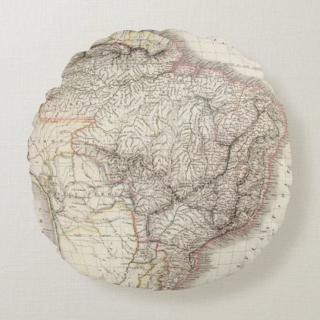 Bresil - Brazil Round Cushion (Front)