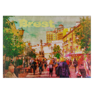 Brest Belarus Architecture Cityscape City Cutting Board