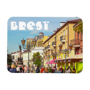Brest Belarus Cityscape Architecture Street Брест Magnet