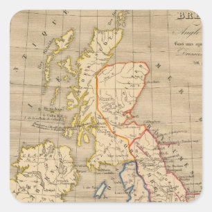 Bretagne Anglo Saxonne, 600 ans apres Jesus Christ Square Sticker