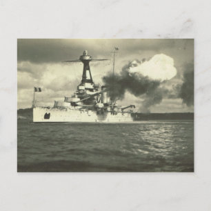 Bretagne class battleship, built 1913 postcard