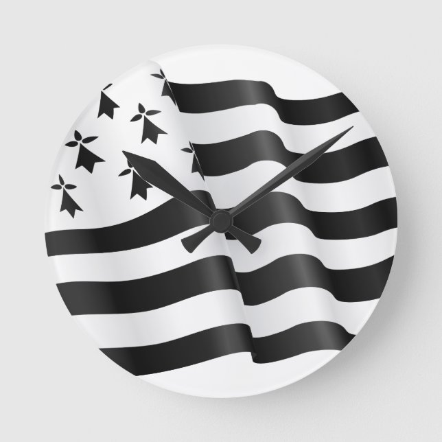 Breton (Breton flag) Round Clock (Front)