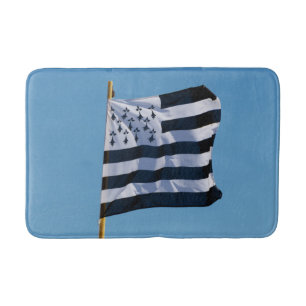 Breton flag bath mat