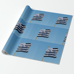 Breton flag wrapping paper