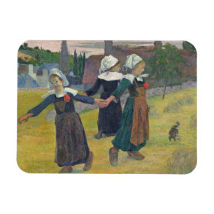 Breton Girls Dancing, Pont-Aven, 1888 Magnet