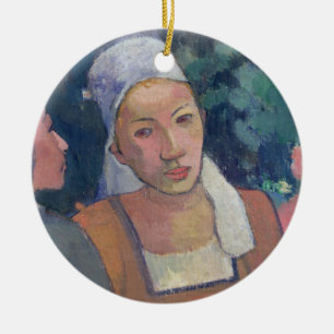 Breton Peasants, 1894 (oil on canvas) Ceramic Ornament