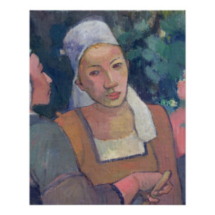 Breton Peasants, 1894 (oil on canvas) Poster
