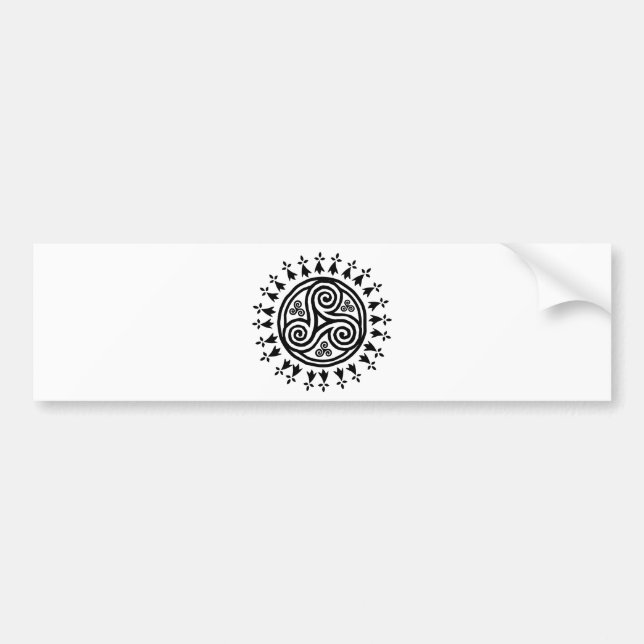 Breton triskel & hermines bumper sticker (Front)
