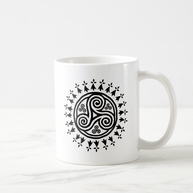 Breton triskel & hermines coffee mug (Right)
