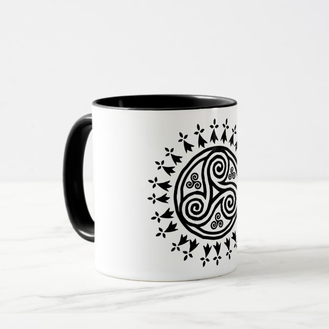 Breton triskel & hermines mug (Front Left)
