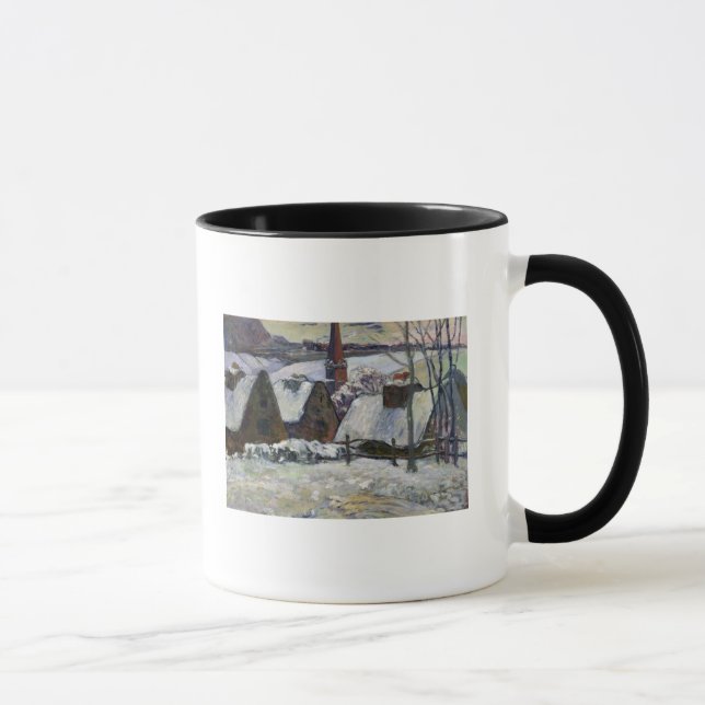 Breton village under snow, 1894 mug (Right)