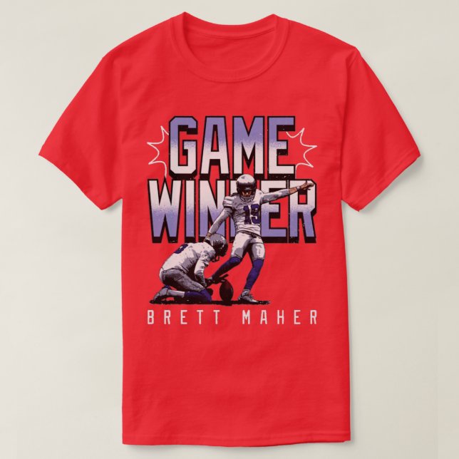 Brett Maher Dallas Game Winner TShirt 1 (Design Front)
