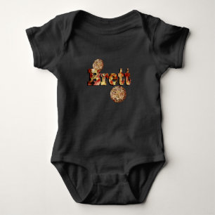 Brett Name, Made From A Supreme Pizza, Baby Bodysuit