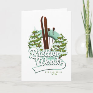 Bretton Woods New Hampshire ski logo Holiday Card