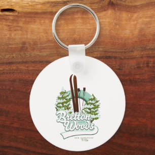 Bretton Woods New Hampshire ski logo Key Ring