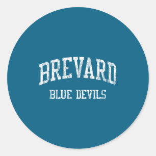 Brevard High School Hs Brevard Nc Vintage Srts Classic Round Sticker