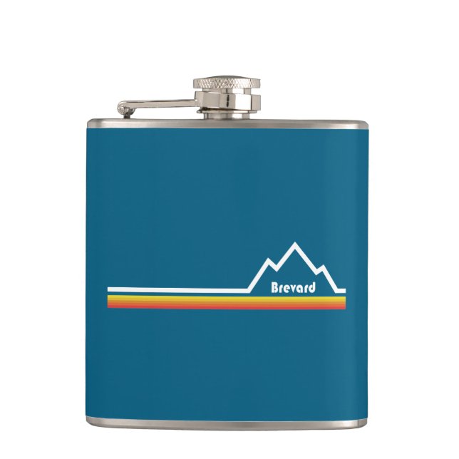 Brevard North Carolina Hip Flask (Front)