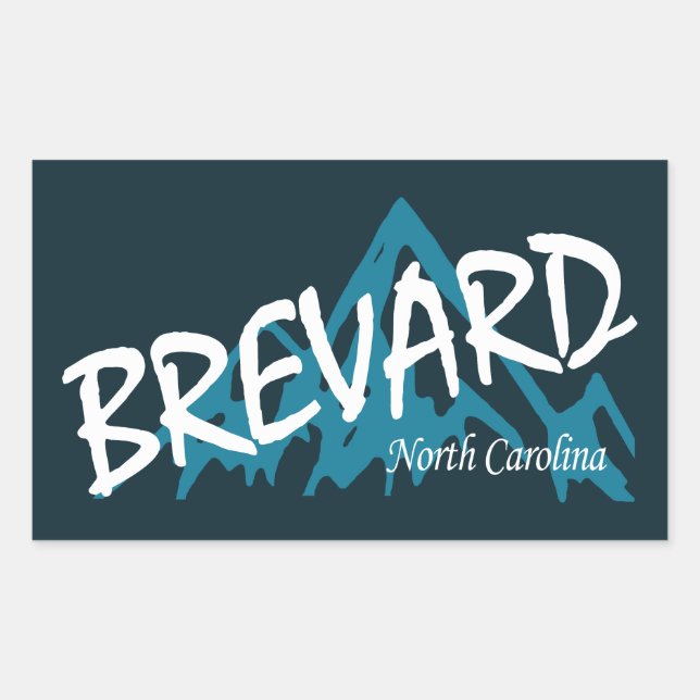 Brevard North Carolina Mountains Rectangular Sticker (Front)