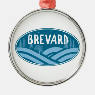 Brevard North Carolina Outdoors Metal Ornament