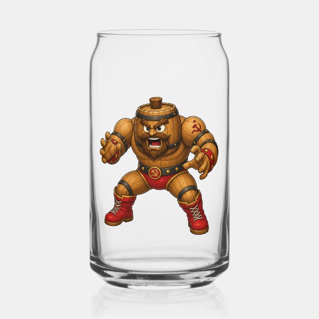 Brew Fighter Barrel-Aged Can Glass (Front)